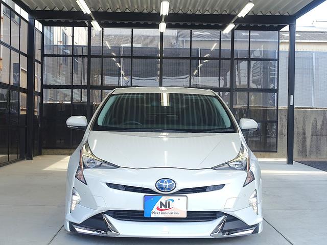 プリウス Ｓセーフティプラス　セーフティセンス・新品車高調・新品１９ＡＷ・新品タイヤ・新品シートカバー・フルエアロ・クリアランスソナー・純正ナビ・ブルートゥース・ＴＶ・バックカメラ・クルコン・オートマチックハイビーム・スペアタイヤ（36枚目）