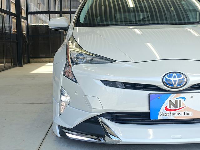 プリウス Ｓセーフティプラス　セーフティセンス・新品車高調・新品１９ＡＷ・新品タイヤ・新品シートカバー・フルエアロ・クリアランスソナー・純正ナビ・ブルートゥース・ＴＶ・バックカメラ・クルコン・オートマチックハイビーム・スペアタイヤ（37枚目）