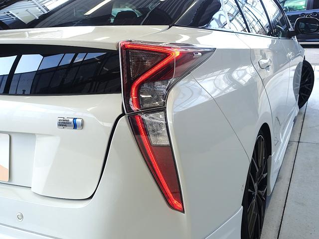 プリウス Ｓセーフティプラス　セーフティセンス・新品車高調・新品１９ＡＷ・新品タイヤ・新品シートカバー・フルエアロ・クリアランスソナー・純正ナビ・ブルートゥース・ＴＶ・バックカメラ・クルコン・オートマチックハイビーム・スペアタイヤ（46枚目）