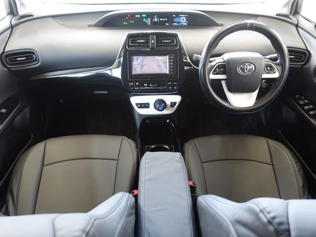 プリウス Ｓセーフティプラス　セーフティセンス・新品車高調・新品１９ＡＷ・新品タイヤ・新品シートカバー・フルエアロ・クリアランスソナー・純正ナビ・ブルートゥース・ＴＶ・バックカメラ・クルコン・オートマチックハイビーム・スペアタイヤ（55枚目）