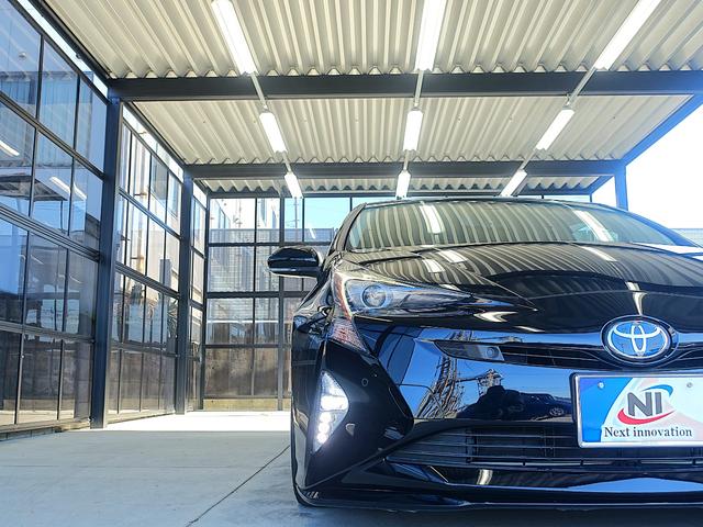 プリウス Sセーフティプラス TSS・TRDエアロVer2・新品車高調・新品19AW・新品タイヤ・新品黒革調シートカバー・クリアランスソナー・純正ナビ・ブルートゥース・TV・バックカメラ・クルコン・HUD・ドラレコ・スペアタイヤ・(40枚目)