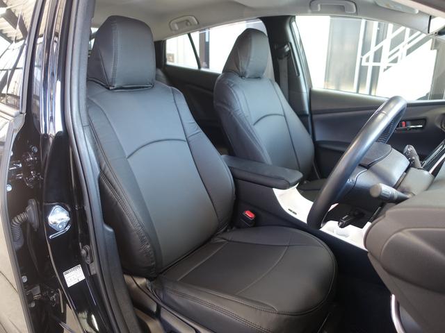 プリウス Sセーフティプラス TSS・TRDエアロVer2・新品車高調・新品19AW・新品タイヤ・新品黒革調シートカバー・クリアランスソナー・純正ナビ・ブルートゥース・TV・バックカメラ・クルコン・HUD・ドラレコ・スペアタイヤ・(58枚目)