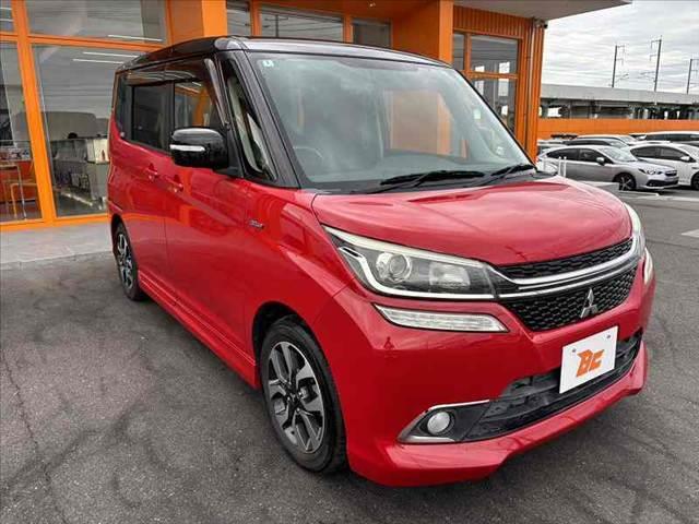 デリカD:2 カスタムハイブリッドMV 4WD フルセグナビ 両電スラ eアシスト 前席シートヒーター ETC LEDヘッド Aライト Aストップ 革巻きステア ステリモ クルコン AAC 後席サンシェード アームレスト SRSエアB(8枚目)