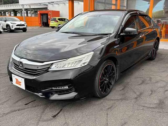 アコードハイブリッド EX 後期 インターナビ フルセグ Bluetooth Bカメラ RAYSアルミ LEDヘッド オートライト Pシート ホンダセンシング レーンキープ レーダークルーズ ステリモ パドルシフト Bホールド(10枚目)