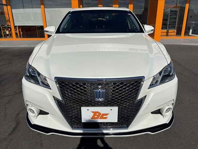 クラウンハイブリッド アスリートS 禁煙 ムーンルーフ 黒革シート シートヒーター ベンチレーション クリアランスソナー 8型フルセグナビ Bluetooth Bカメラ 社外エアロ 18インチスパッタリングAW スマートキ2個 Pスタ(9枚目)