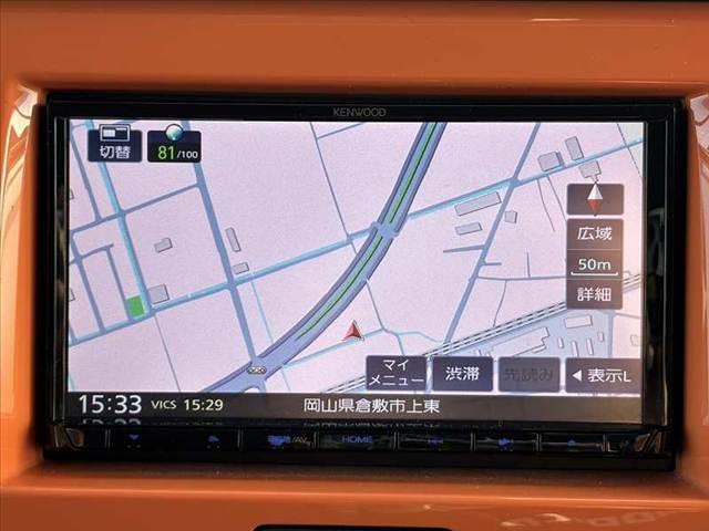 ハスラー 　禁煙　ホワイトルーフツートン　レーダーブレーキサポート　ナビ　ＴＶ　前列シートヒーター　スペアキー　オートＨＩＤヘッド　Ｐスタート　マット　バイザー　シート下収納　電格ミラー　ＡＣソケット　Ａストップ（3枚目）