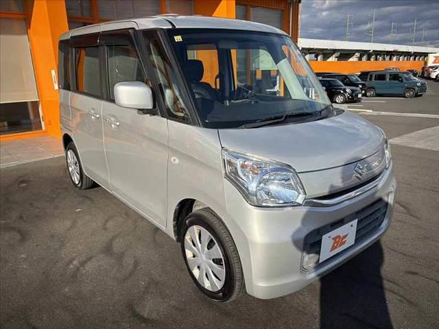 スペーシア G 禁煙 車検整備付 後期 オーディオ Bluetooth Pスタート スマートキー×2 オートエアコン シートヒーター レベライザー アームレスト 電格ミラー バニティミラー サイドバイザー(8枚目)