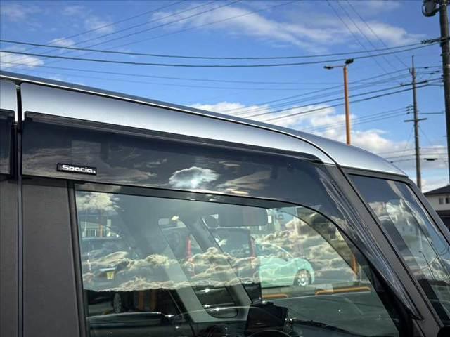 スペーシア G 禁煙 車検整備付 後期 オーディオ Bluetooth Pスタート スマートキー×2 オートエアコン シートヒーター レベライザー アームレスト 電格ミラー バニティミラー サイドバイザー(24枚目)