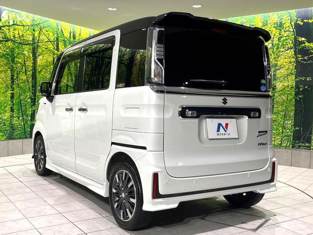 スペーシアカスタム ハイブリッドXSターボ 禁煙車 純正8型ナビ セーフティーサポート 全周囲カメラ クルコン パドルシフト オートハイビーム 車線逸脱警報 シートヒーター LEDヘッド/フォグ ETC スマートキー 革巻きステアリング(37枚目)