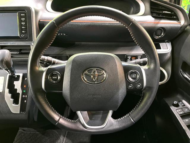 シエンタ G 禁煙車 純正ナビ バックカメラ 両側電動スライドドア ETC オートライト Bluetooth再生 LEDヘッドライト オートエアコン 純正革巻きステアリング ドラレコ ステアリングスイッチ(11枚目)