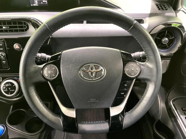 アクア Ｓ　禁煙車　純正ナビ　純正オプションアルミホイール　バックカメラ　セーフティセンス　レーンキープアシスト　スマートキー　ＬＥＤヘッドライト　ＥＴＣ　オートハイビーム　オートライト　オートエアコン（11枚目）