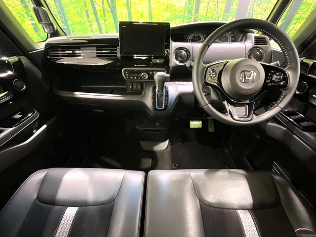 N-BOXカスタム Lターボ 禁煙車 後期 純正8インチナビ バックカメラ 両側電動スライドドア レーダークルーズ ホンダセンシング シートヒーター Bluetooth ETC ドラレコ シートバックテーブル(2枚目)