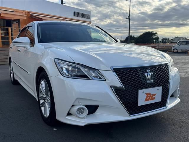 クラウン アスリートS 禁煙 純正8型ナビ スーパーライブサウンド クルコン BT Bカメ フルセグTV ETC パワーシート HIDヘッド Aライト プッシュスタート ステリモ 電格ミラー 横滑り防止 純正17インチAW(8枚目)