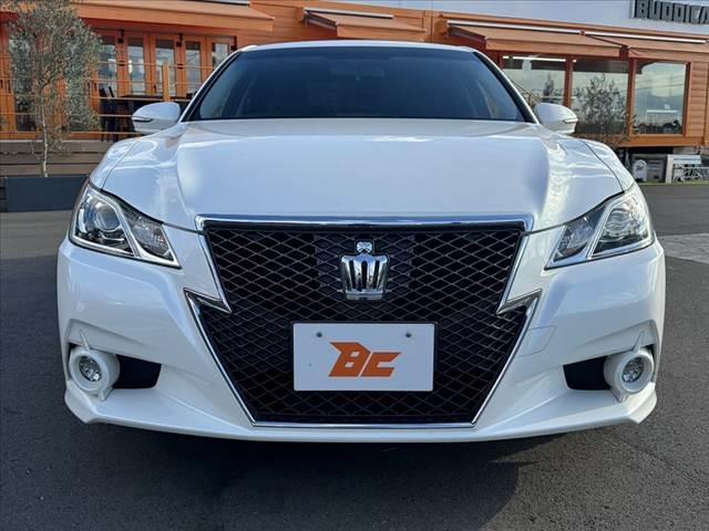 クラウン アスリートS 禁煙 純正8型ナビ スーパーライブサウンド クルコン BT Bカメ フルセグTV ETC パワーシート HIDヘッド Aライト プッシュスタート ステリモ 電格ミラー 横滑り防止 純正17インチAW(9枚目)