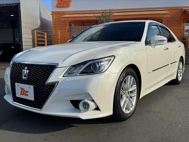 クラウン アスリートS 禁煙 純正8型ナビ スーパーライブサウンド クルコン BT Bカメ フルセグTV ETC パワーシート HIDヘッド Aライト プッシュスタート ステリモ 電格ミラー 横滑り防止 純正17インチAW(10枚目)