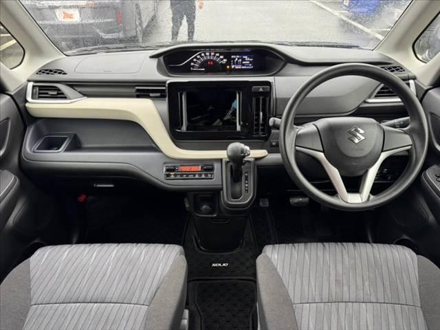 ソリオ G デュアルカメラブレーキサポート Pスタート 車線逸脱 衝突軽減ブレーキ 横滑り防止 コーナーセンサー オートライト アームレスト レベライザー チルトステア 電格ミラー バニティミラー ISOFIX(2枚目)