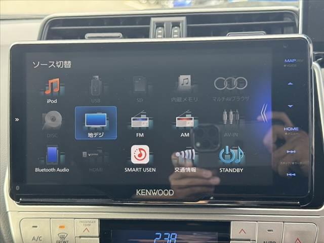 ランドクルーザープラド ＴＸ　後期　禁煙　ムーンルーフ　社外９型ナビ　ＢＴ　ＥＴＣ　Ｂカメ　Ｃセンサー　ルーフレール　ＡＣＣ　ＬＥＤヘッド　Ａライト　Ａハイビーム　車高調　デフロック　ウッドコンビハン　寒冷地　純正１７インチＡＷ（29枚目）