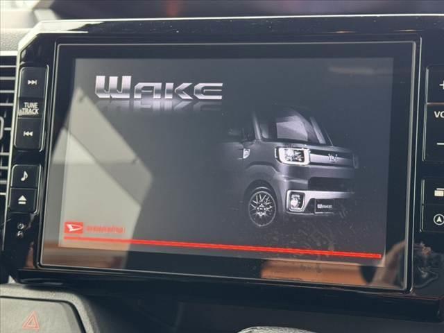 ウェイク GターボSAIII 禁煙 後期 フリップダウンモニター 純正8インチナビ スマアシ3 両電スラ Bカメラ BT コーナーセンサー Aハイビーム ETC DVD再生 HDMI ドラレコ LEDヘッド 純正14インチAW(3枚目)