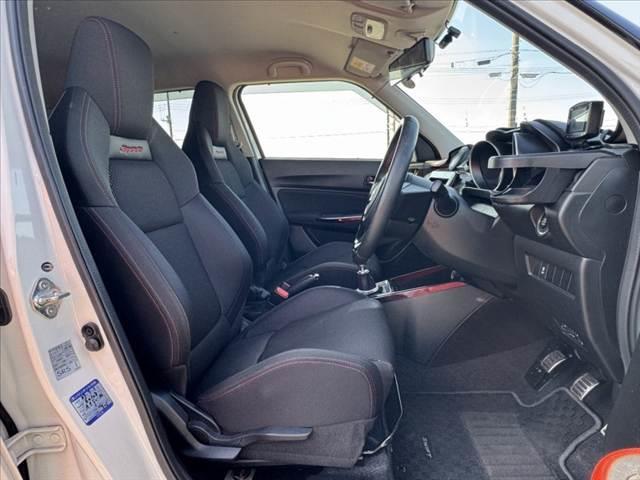 スイフトスポーツ ベースグレード 禁煙 6MT 社外マフラー フロントリップ 車高調 Dインナーミラー クルコン 横滑り防止 シートヒーター Pスタート 電格ミラー Aライト ETC ドラレコ 12Vソケット 社外17AW(16枚目)