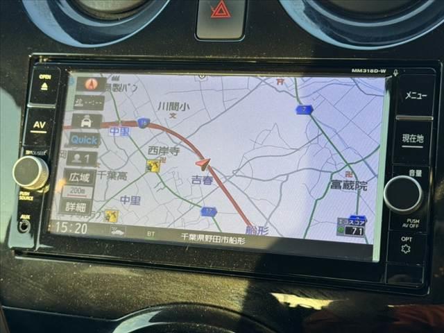 ノート メダリスト　後期　車検整備付　純正ナビ　アラウンドビューＭ　ＢＴ　ステリモ　衝突軽減　ＡＣＣ　ＬＥＤヘッド　Ａライト　Ｄインナーミラー　Ａストップ　電格ミラー　Ｐスタート　スマートキー　純正１５インチＡＷ（3枚目）