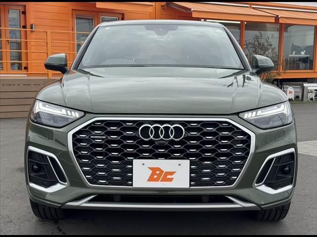 Ｑ５スポーツバック ４０ＴＤＩクワトロ　Ｓライン　禁煙　車検整備付　パノラマサンルーフ　ＳラインプラスＰＫＧ　コンフォートＰＫＧ　マトリクスＬＥＤヘッド　アダプティブクルーズ　アクティブレーンアシスト　Ｆ／Ｒシートヒーター　ＭＭＩナビ　純１９ＡＷ（9枚目）