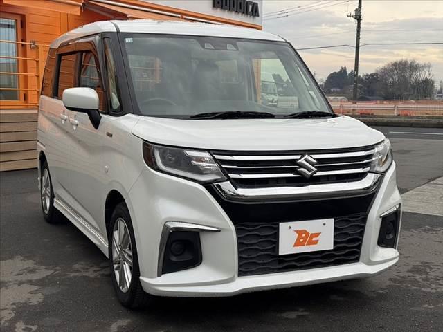 ソリオ ハイブリッドＭＸ　禁煙　社外ナビ　ＢＴ　ＥＴＣ　ＡＣＣ　ＬＥＤヘッド　Ａライト　Ａストップ　シートヒーター　電格ミラー　リアサンシェード　背面テーブル　１２Ｖソケット　チルトステア　シートリフター　スマートキー（8枚目）