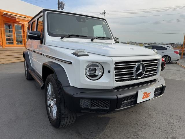 Gクラス G400d AMGライン ラグジュアリーPKG レーダーセーフティPKG 12.3インチナビ 全周囲モニター ブラックレザーシート 革巻きステア ACC パドルシフト LEDヘッド ETC スマートキー 背面タイヤ 純正AW(8枚目)