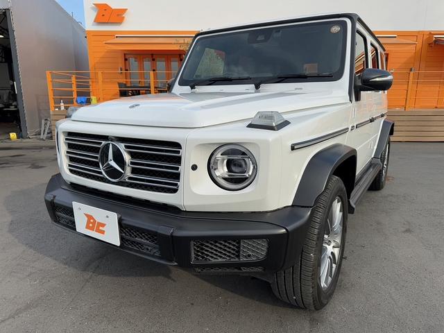 Gクラス G400d AMGライン ラグジュアリーPKG レーダーセーフティPKG 12.3インチナビ 全周囲モニター ブラックレザーシート 革巻きステア ACC パドルシフト LEDヘッド ETC スマートキー 背面タイヤ 純正AW(10枚目)