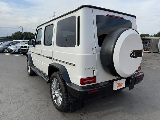 Gクラス G400d AMGライン ラグジュアリーPKG レーダーセーフティPKG 12.3インチナビ 全周囲モニター ブラックレザーシート 革巻きステア ACC パドルシフト LEDヘッド ETC スマートキー 背面タイヤ 純正AW(13枚目)