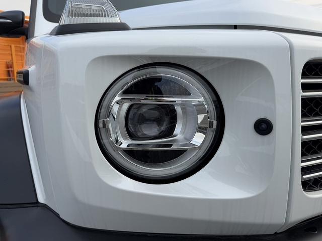 Gクラス G400d AMGライン ラグジュアリーPKG レーダーセーフティPKG 12.3インチナビ 全周囲モニター ブラックレザーシート 革巻きステア ACC パドルシフト LEDヘッド ETC スマートキー 背面タイヤ 純正AW(33枚目)