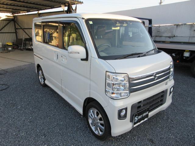 エブリイワゴン PZターボスペシャル 両側パワースライドドア フルセグナビ バックカメラ ETC オートステップ オートライト 衝突軽減 純正アルミ 純正マットバイザー スペアキー(8枚目)