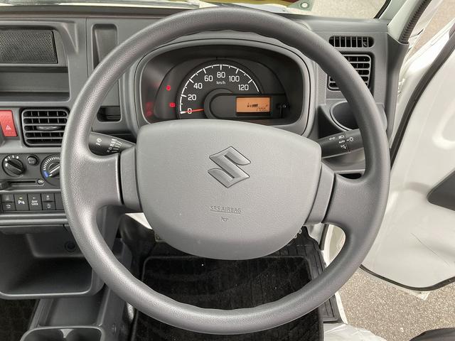 キャリイトラック KC AC・PS付 農繁 7型 趣味に農作業に、切替4WD♪ パートタイム4WD 農繁仕様 アオリ部と鳥居部の各フチにカバー付 荷台照明 FM・AMラジオ オートライト スズキセーフティーサポート ワンオーナ 衝突被害軽減S アイドリングストップ 横滑り防止機能(38枚目)