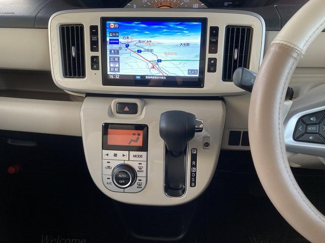 ムーヴキャンバス Ｘ－Ｌｔｄ　メイクアップ　ＳＡ２　大型ナビにカメラ♪　２ＷＤ　萌え度高め、かわいい内外装♪　後退時も安心、全方位モニタ付大型ナビ　ＥＴＣ　後席両側電動スライドドア　衝突軽減ブレーキ　オートライト　Ｂｌｕｅｔｏｏｔｈ　プッシュスタート　オートＡＣ　アイドリングＳ（17枚目）