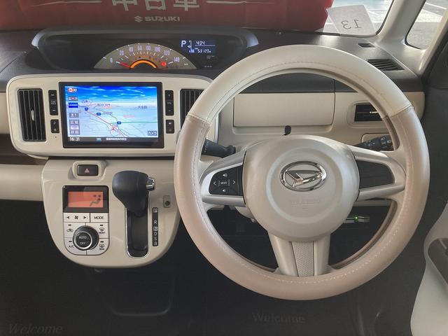 ムーヴキャンバス Ｘ－Ｌｔｄ　メイクアップ　ＳＡ２　大型ナビにカメラ♪　２ＷＤ　萌え度高め、かわいい内外装♪　後退時も安心、全方位モニタ付大型ナビ　ＥＴＣ　後席両側電動スライドドア　衝突軽減ブレーキ　オートライト　Ｂｌｕｅｔｏｏｔｈ　プッシュスタート　オートＡＣ　アイドリングＳ（43枚目）