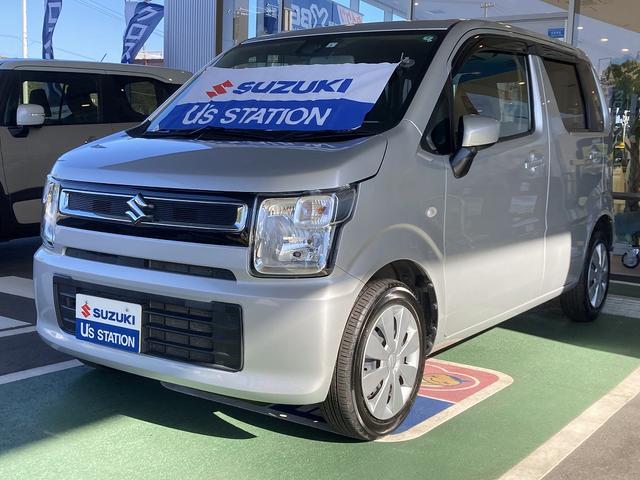 ワゴンＲ ＦＡ　２型　手入れがしやすいシルバーカラー♪　純正ラジオ＆ＣＤプレーヤー　ＥＴＣ車載器　衝突被害軽減システム　衝突安全ボディ　盗難防止システム　オートライト（3枚目）