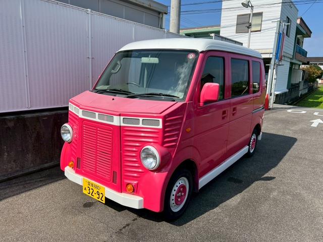 スクラム 8ナンバー 加工車 キッチンカー 軽自動車 フレンチバス仕様 2人乗り 事故歴無し! ETC レトロバス(17枚目)