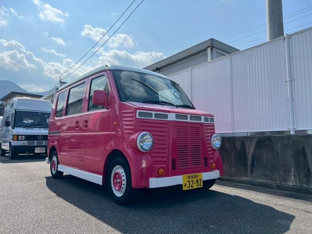 スクラム 8ナンバー 加工車 キッチンカー 軽自動車 フレンチバス仕様 2人乗り 事故歴無し! ETC レトロバス(24枚目)