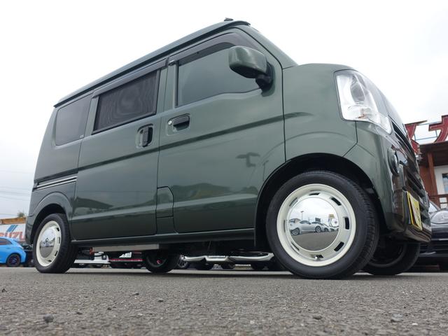 エブリイ ジョインターボ　フルタイム４ＷＤ　ミニチュアクルーズオリーブ（キャンピング仕様）　Ａｎｄｒｏｉｄ１０．１型ナビ　フルセグＴＶ　インナーミラータイプ２カメラドラレコ　ＥＴＣ　ＧａｒｃｉａＣｉｓｃｏＭｏｏｎ１４ＡＷ（67枚目）