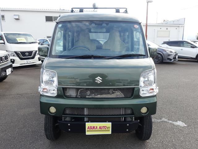 エブリイ ＰＣリミテッド　セーフティサポート装着車　ｐｌｕｓｌｉｎｅバンパー＆マフラー　リフトアップ　１２ＡＷ　ＧＩ★ＧＥＡＲルーフキャリア　ＨＤＤナビ　ワンセグＴＶ　ＥＴＣ　Ｂｒｏｓ．Ｃｌａｚｚｉｏ革調シートカバー（2枚目）