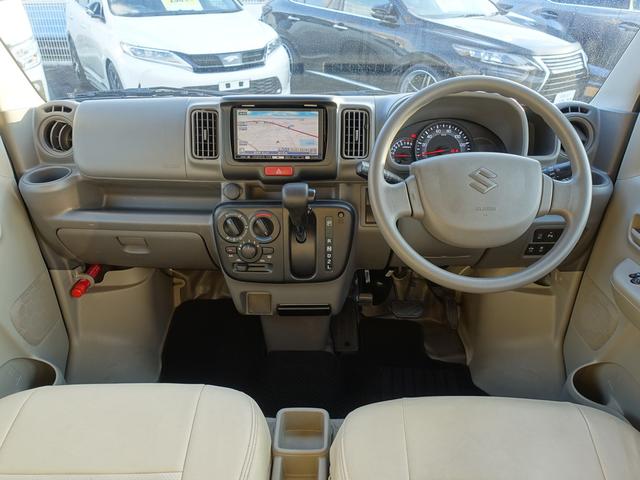 エブリイ ＰＣリミテッド　セーフティサポート装着車　ｐｌｕｓｌｉｎｅバンパー＆マフラー　リフトアップ　１２ＡＷ　ＧＩ★ＧＥＡＲルーフキャリア　ＨＤＤナビ　ワンセグＴＶ　ＥＴＣ　Ｂｒｏｓ．Ｃｌａｚｚｉｏ革調シートカバー（8枚目）