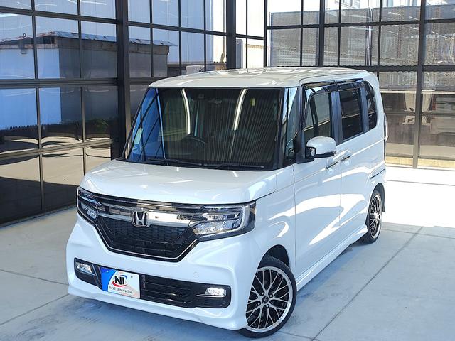 Ｎ－ＢＯＸカスタム Ｇ・Ｌターボホンダセンシング　新品１６ＡＷ・新品タイヤ・ハーフレザー・ＬＥＤフォグ・ＬＥＤヘッドランプ・両側パワースライドドア・純正８型ナビ・ブルートゥース・フルセグＴＶ・ＥＴＣ・ドライブレコーダー・パドルシフト・リアサンシェード（5枚目）