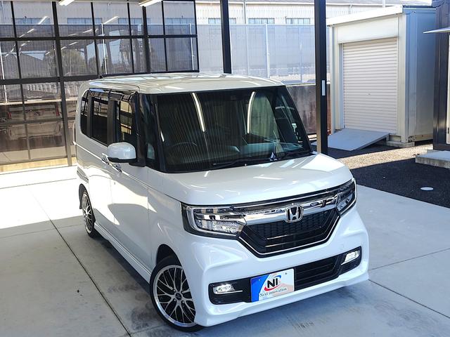 Ｎ－ＢＯＸカスタム Ｇ・Ｌターボホンダセンシング　新品１６ＡＷ・新品タイヤ・ハーフレザー・ＬＥＤフォグ・ＬＥＤヘッドランプ・両側パワースライドドア・純正８型ナビ・ブルートゥース・フルセグＴＶ・ＥＴＣ・ドライブレコーダー・パドルシフト・リアサンシェード（12枚目）