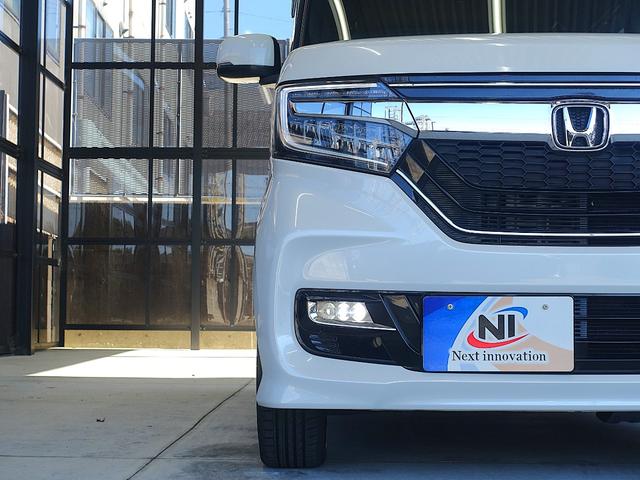 Ｎ－ＢＯＸカスタム Ｇ・Ｌターボホンダセンシング　新品１６ＡＷ・新品タイヤ・ハーフレザー・ＬＥＤフォグ・ＬＥＤヘッドランプ・両側パワースライドドア・純正８型ナビ・ブルートゥース・フルセグＴＶ・ＥＴＣ・ドライブレコーダー・パドルシフト・リアサンシェード（43枚目）