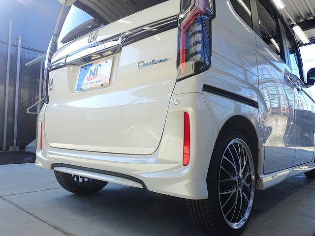 Ｎ－ＢＯＸカスタム Ｇ・Ｌターボホンダセンシング　新品１６ＡＷ・新品タイヤ・ハーフレザー・ＬＥＤフォグ・ＬＥＤヘッドランプ・両側パワースライドドア・純正８型ナビ・ブルートゥース・フルセグＴＶ・ＥＴＣ・ドライブレコーダー・パドルシフト・リアサンシェード（56枚目）