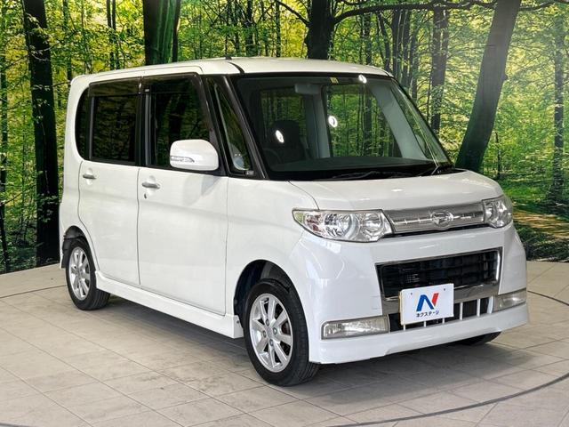 タント カスタムＸ　純正ナビ　バックカメラ　ＨＩＤヘッドライト　禁煙車　スライドドアイージークローザー　キーフリーシステム　オートエアコン　１４インチアルミ　ＥＴＣ　アームレスト　ブラックスエード調シート（17枚目）