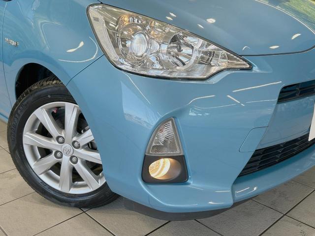 アクア Gブラックソフトレザーセレクション 純正SDナビ バックカメラ 禁煙車 スマートキー LEDヘッド ETC オートライト オートエアコン 純正15インチアルミ Bluetooth CD DVD再生 フルセグ(13枚目)