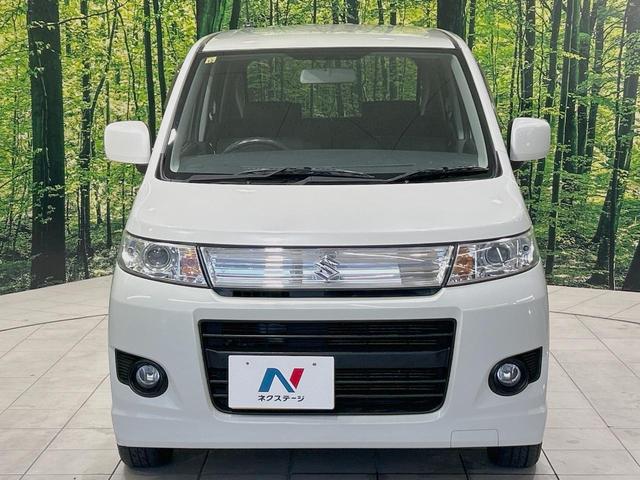 ワゴンRスティングレー X 禁煙車 スマートキー HIDヘッド フォグランプ オートエアコン 純正14インチアルミ CD 革巻きステアリング シートリフター バニティミラー 電動格納ミラー チルトステアリング イモビライザー(14枚目)