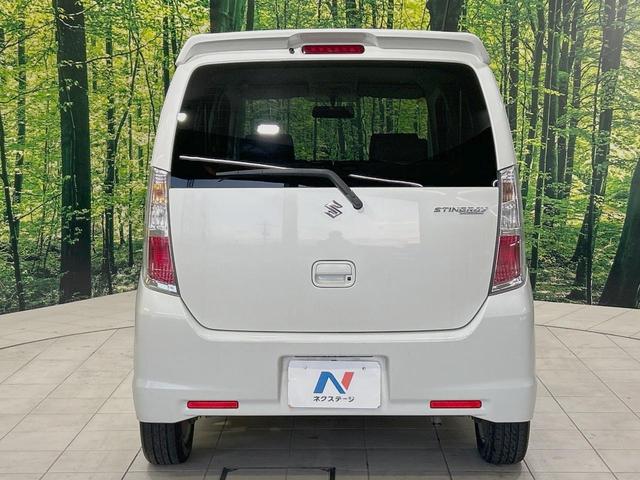 ワゴンRスティングレー X 禁煙車 スマートキー HIDヘッド フォグランプ オートエアコン 純正14インチアルミ CD 革巻きステアリング シートリフター バニティミラー 電動格納ミラー チルトステアリング イモビライザー(15枚目)