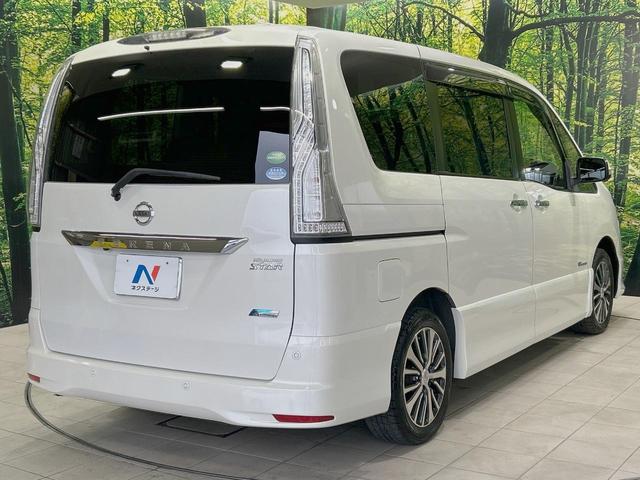 セレナ ハイウェイスターS-HVアドバンスドセーフティパック 禁煙車 純正8型ナビ 全周囲カメラ 後席モニター 衝突軽減装置 車線逸脱警報 クルコン 両側電動ドア クリアランスソナー LEDヘッド ETC 純正16インチアルミ スマートキー アイドリングストップ(26枚目)