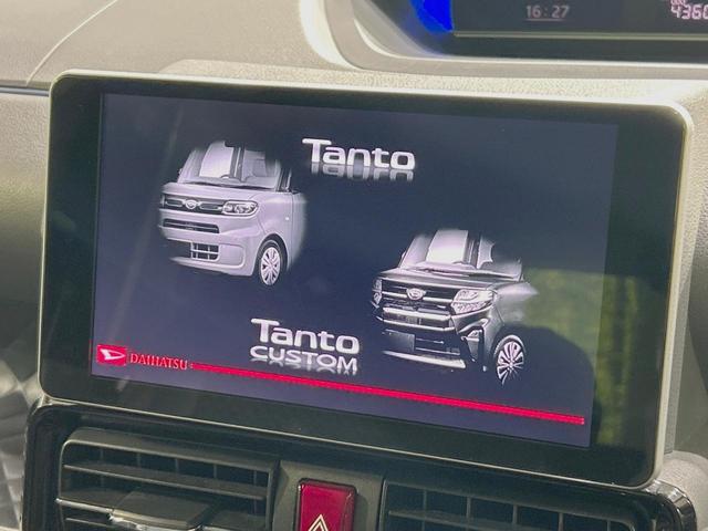 タント カスタムＸセレクション　禁煙車　純正９型ナビ　スマートアシスト　両側電動ドア　ハーフレザー　シートヒーター　クリアランスソナー　シーケンシャルＬＥＤヘッド　バックカメラ　ＥＴＣ　純正１４インチアルミ　スマートキー（3枚目）